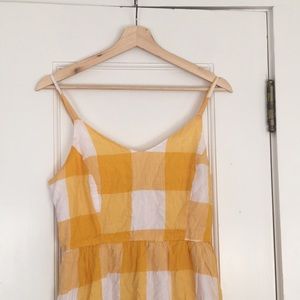 Yellow Checked Old Navy Dress